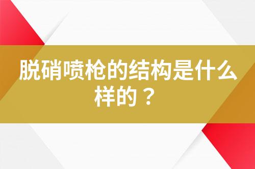 scr脫硝噴槍原理結(jié)構(gòu)是什么樣的？